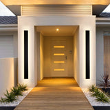 Armor Extra Wide Outdoor Wall Sconce - Novus Decor Lighting