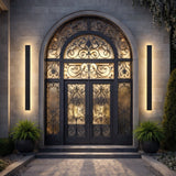 Armor Extra Wide Outdoor Wall Sconce