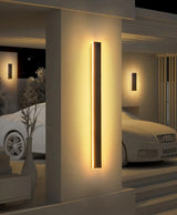 Armor Extra Wide Outdoor Wall Sconce Novus Decor