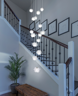 Natural Geode Quartz Crystal Pendant Novus Decor