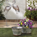 Galvanized Metal Planters - Novus Decor Accessories