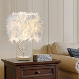 Feather Crystal Table Lamp - Novus Decor Lighting