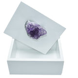Wooden Boxes with Gemstone on Top - Novus Decor Accessories
