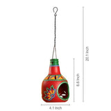 The Bottle Trio' Terracotta Hanging Tea-Light Holders (Set Of 3) - Novus Decor Accessories