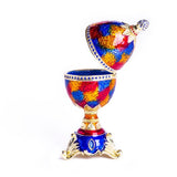 Colorful Music Playing Faberge Egg "Swan Lake" - Novus Decor Accessories