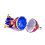 Colorful Music Playing Faberge Egg "Swan Lake" - Novus Decor Accessories