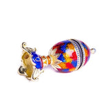 Colorful Music Playing Faberge Egg "Swan Lake" - Novus Decor Accessories