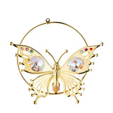 24K Gold Plated 3 in 1 Butterfly with Aurora - Novus Decor Accessories