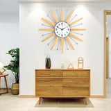 Nordic Cedar Wall Clock - Novus Decor Wall Decor