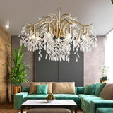 Folius Crystal Chandelier - Novus Decor Lighting