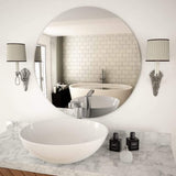 Frameless Mirror Round 11.8" Glass - Novus Decor Wall Decor