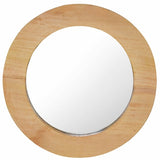 Wall Mirror 15.7" Teak Round - Novus Decor Wall Decor
