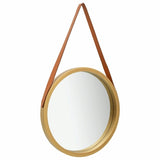 Wall Mirror with Strap 15.7" White - Novus Decor Wall Decor