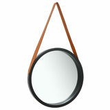 Wall Mirror with Strap 15.7" White - Novus Decor Wall Decor