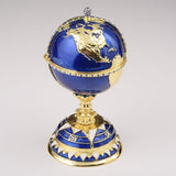 Globe Faberge Egg with Sailing ship - Novus Decor Accessories