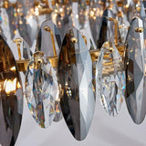 K9 Extra Large Smoke Crystal Chandelier - Novus Decor Lighting