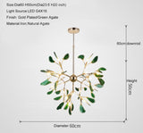 Natural Agate Stone Chandelier - Novus Decor Lighting
