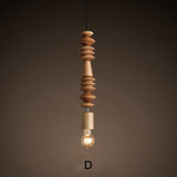 Wooden Beads Pendant Light - Novus Decor Lighting
