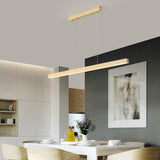 Linear Wooden Hanging Light - Novus Decor Lighting