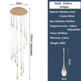 Crystal Champagne Pendant - Novus Decor Lighting