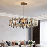 K9 Extra Large Smoke Crystal Chandelier - Novus Decor Lighting