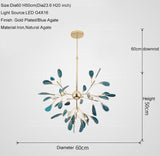 Natural Agate Stone Chandelier - Novus Decor Lighting