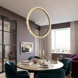 Circle Crystal Chandelier - Novus Decor Lighting