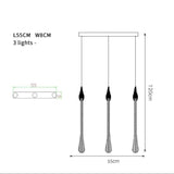 Crystal Drop Pendant Light - Novus Decor Lighting