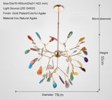 Natural Agate Stone Chandelier - Novus Decor Lighting