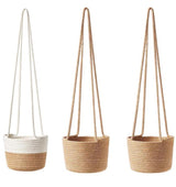 Hand Woven Premium Hanging Basket - Novus Decor Accessories