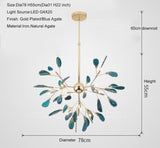 Natural Agate Stone Chandelier - Novus Decor Lighting