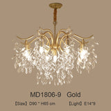 Folius Crystal Chandelier - Novus Decor Lighting