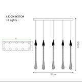 Crystal Drop Pendant Light - Novus Decor Lighting