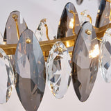 K9 Extra Large Smoke Crystal Chandelier - Novus Decor Lighting