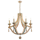 Scandinavian Turquoise Chandelier - Novus Decor Lighting