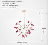 Natural Agate Stone Chandelier - Novus Decor Lighting