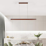 Linear Wooden Hanging Light - Novus Decor Lighting
