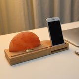 Himalayan Salt Lamp Wireless Charger - Novus Decor Lighting