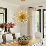 Sunburst Chandelier - Novus Decor Lighting