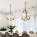 Aurum - Hanging Cage Lamp - Novus Decor Lighting