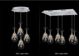 Wine Glass Crystal Pendant Light - Novus Decor Lighting