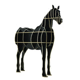 Majestic Wooden Pony Display Shelf - Novus Decor Accessories