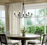 Curva - European Iron Chandelier - Novus Decor Lighting