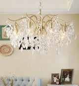 Folius Crystal Chandelier - Novus Decor Lighting