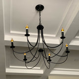 Curva - European Iron Chandelier - Novus Decor Lighting