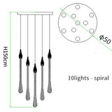 Crystal Drop Pendant Light - Novus Decor Lighting