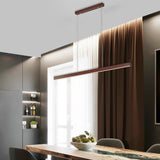 Linear Wooden Hanging Light - Novus Decor Lighting