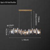 K9 Extra Large Smoke Crystal Chandelier - Novus Decor Lighting