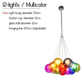 Savon Glass Bubble Chandelier - Novus Decor Lighting