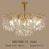 Folius Crystal Chandelier - Novus Decor Lighting